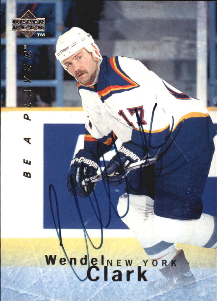 1995-96 Be A Player Autographs #S55 Wendel Clark