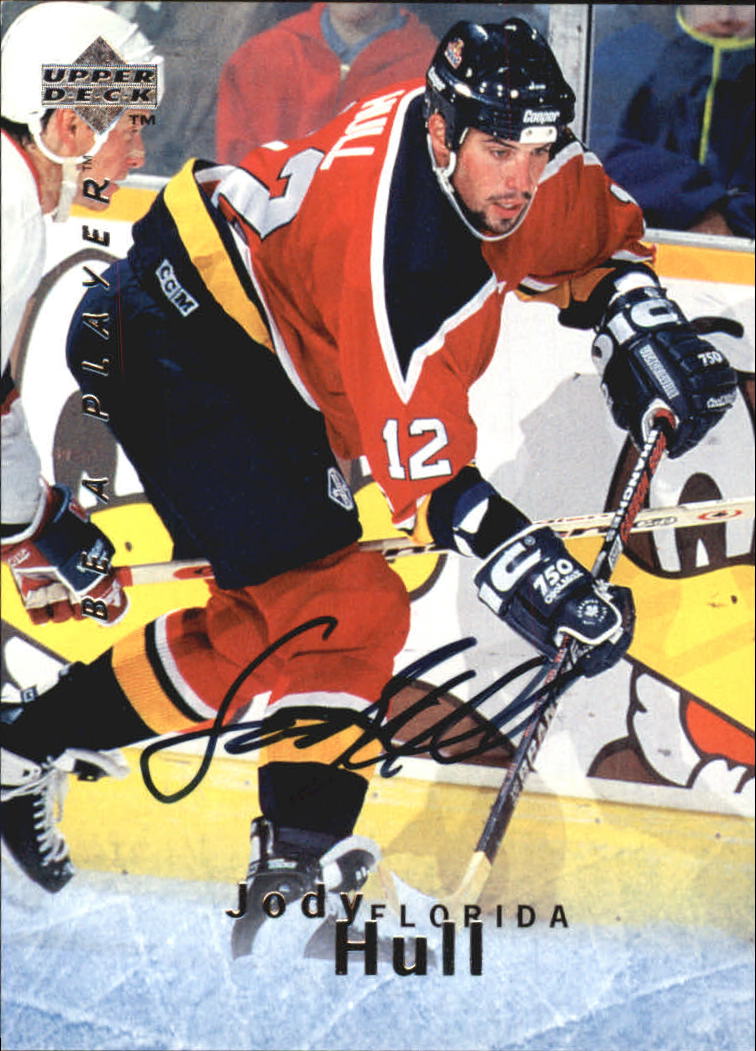 1995-96 Be A Player Autographs #S110 Jody Hull