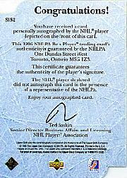 1995-96 Be A Player Autographs Die Cut #S152 Pierre Turgeon back image
