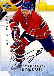 1995-96 Be A Player Autographs Die Cut #S152 Pierre Turgeon