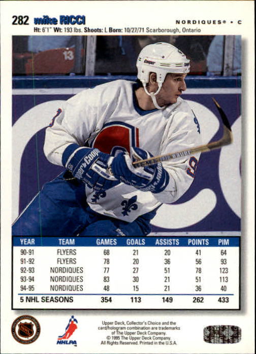 Sports Card Back