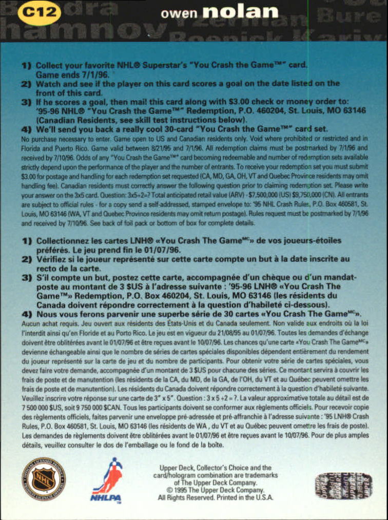 Sports Card Back