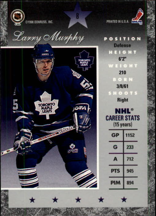 B1536- 1995-96 Donruss Elite Hockey 1-110 + Rookies -du Pick- 15 + Gratis US - Bild 11 von 147
