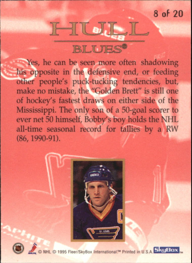 1995-96 Emotion Xcited #8 Brett Hull