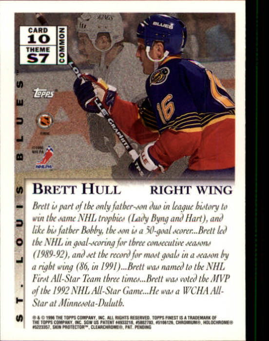 1995-96 Finest #10 Brett Hull B