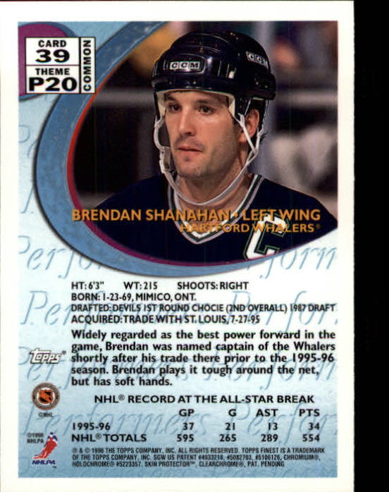 1995-96 Finest #39 Brendan Shanahan B - NM-MT