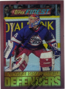 1995-96 Finest Refractors #63 Nikolai Khabibulin B