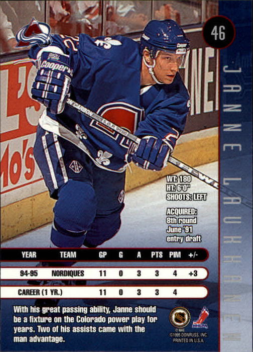 Sports Card Back