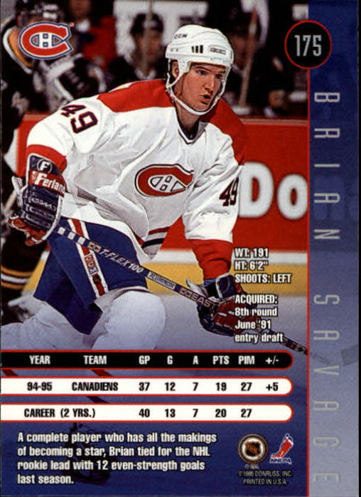 A6447- 1995-96 Leaf Hockey Card #s 1-200 +Rookies -You Pick- 15+ FREE US SHIP - Picture 311 of 353