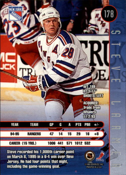 A6447- 1995-96 Leaf Hockey Card #s 1-200 +Rookies -You Pick- 15+ FREE US SHIP - Picture 317 of 353