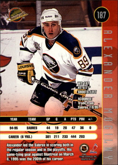A6447- 1995-96 Leaf Hockey Card #s 1-200 +Rookies -You Pick- 15+ FREE US SHIP - Picture 335 of 353