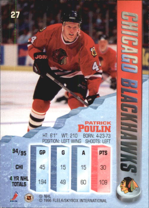 A4644- 1995-96 Metal Hockey Card #s 1-200 +Rookies -You Pick- 15+ FREE US SHIP