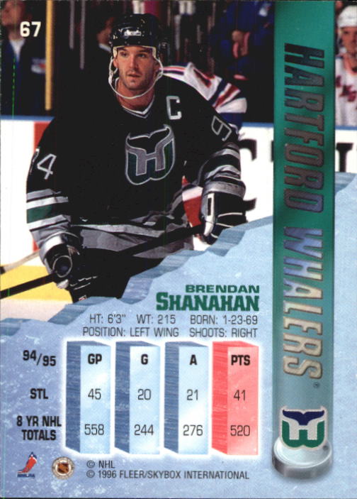 1995-96 Metal #67 Brendan Shanahan back image