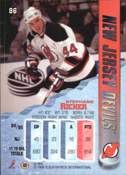 A4644- 1995-96 Metal Hockey Card #s 1-200 +Rookies -You Pick- 15+ FREE US SHIP