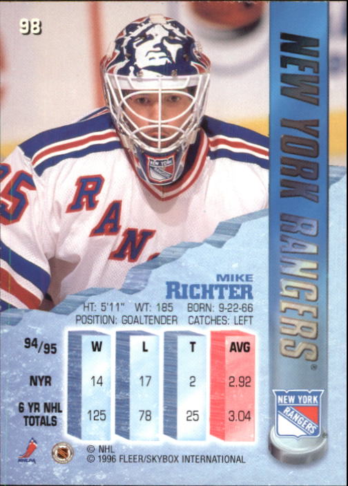 A4644- 1995-96 Metal Hockey Card #s 1-200 +Rookies -You Pick- 15+ FREE US SHIP