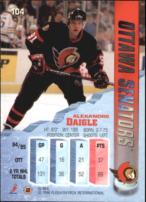 A4644- 1995-96 Metal Hockey Card #s 1-200 +Rookies -You Pick- 15+ FREE US SHIP