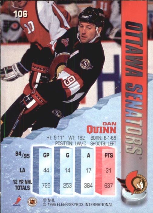 A4644- 1995-96 Metal Hockey Card #s 1-200 +Rookies -You Pick- 15+ FREE US SHIP