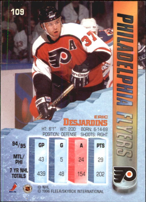 A4644- 1995-96 Metal Hockey Card #s 1-200 +Rookies -You Pick- 15+ FREE US SHIP