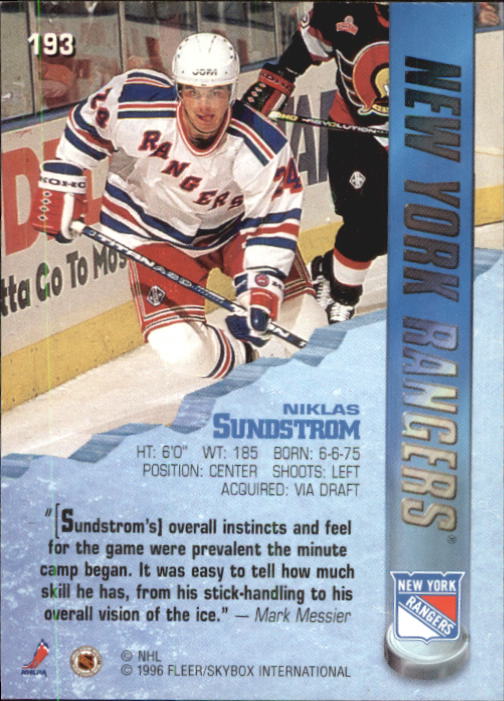 Sports Card Back