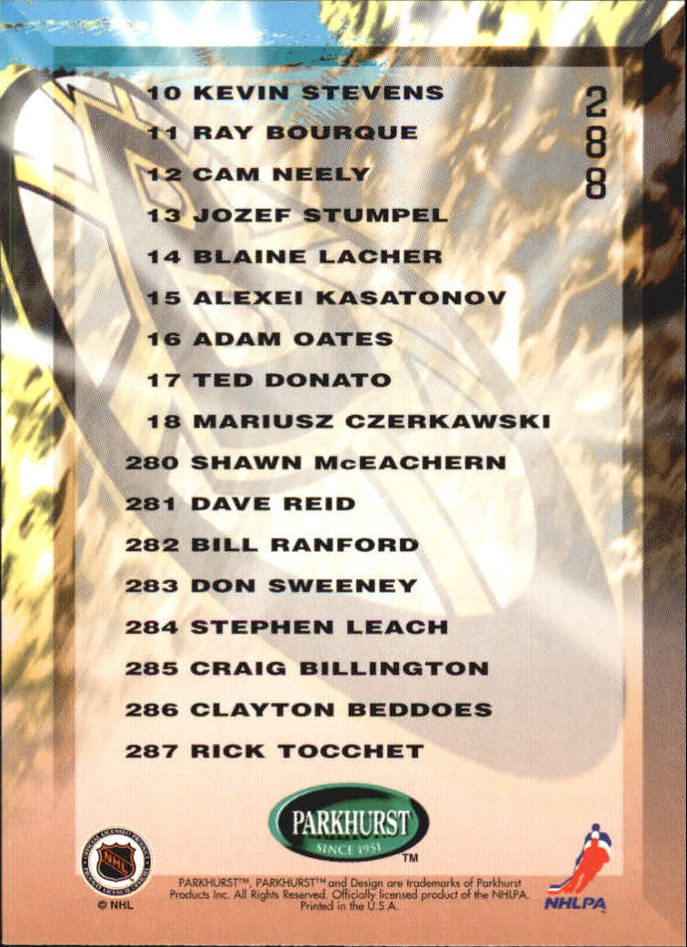 Sports Card Back