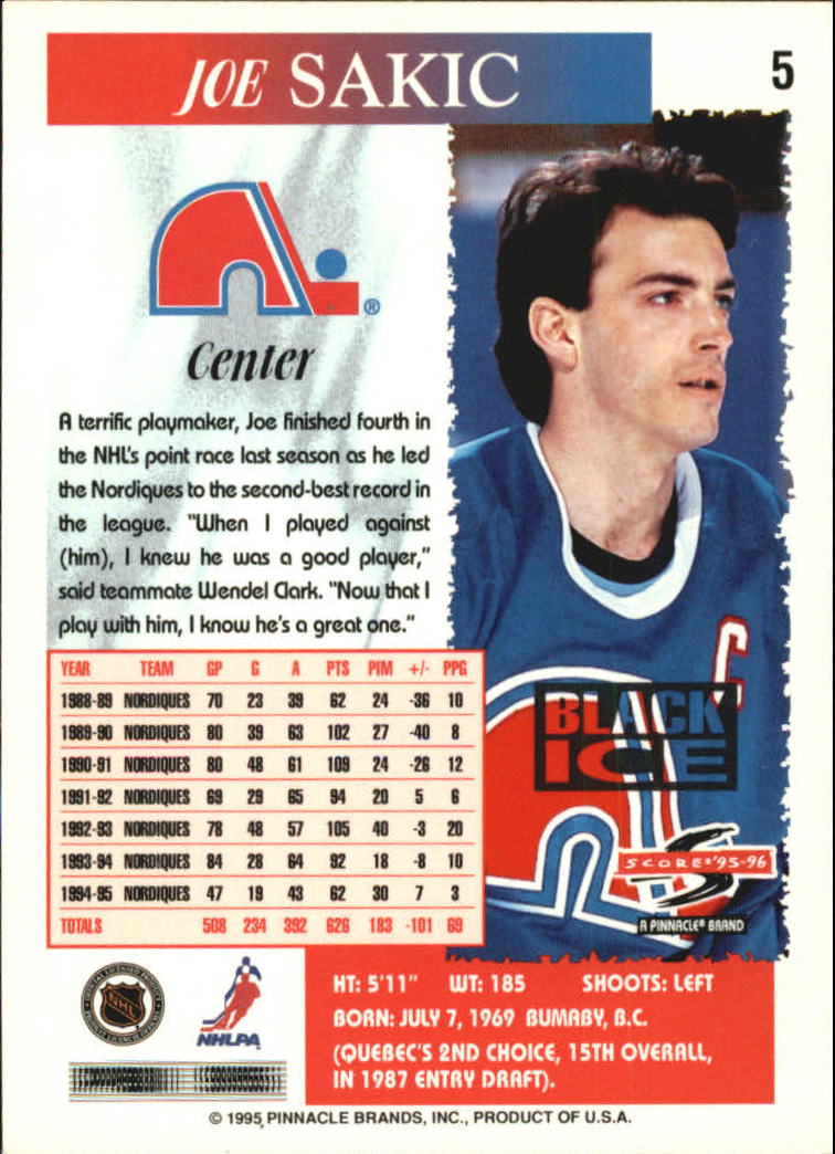 B4531- 1995-96 Score Black Ice Hockey Cards 1-200 -You Pick- 15+ FREE US SHIP - Picture 9 of 349