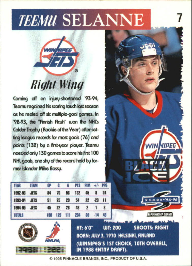B4531- 1995-96 Score Black Ice Hockey Cards 1-200 -You Pick- 15+ FREE US SHIP - Picture 13 of 349