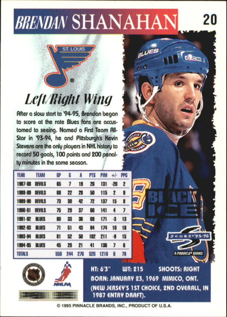 B4531- 1995-96 Score Black Ice Hockey Cards 1-200 -You Pick- 15+ FREE US SHIP - Picture 35 of 349