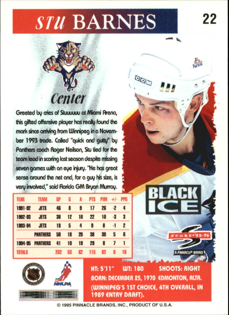 B4531- 1995-96 Score Black Ice Hockey Cards 1-200 -You Pick- 15+ FREE US SHIP - Picture 39 of 349