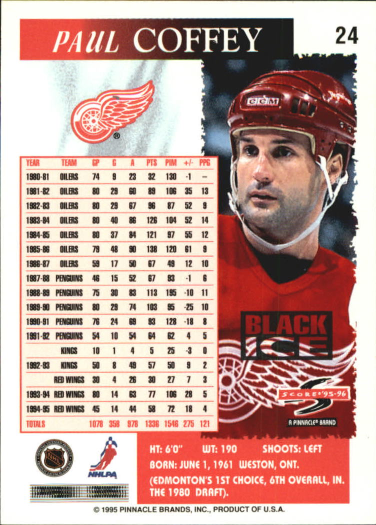 B4531- 1995-96 Score Black Ice Hockey Cards 1-200 -You Pick- 15+ FREE US SHIP - Picture 43 of 349