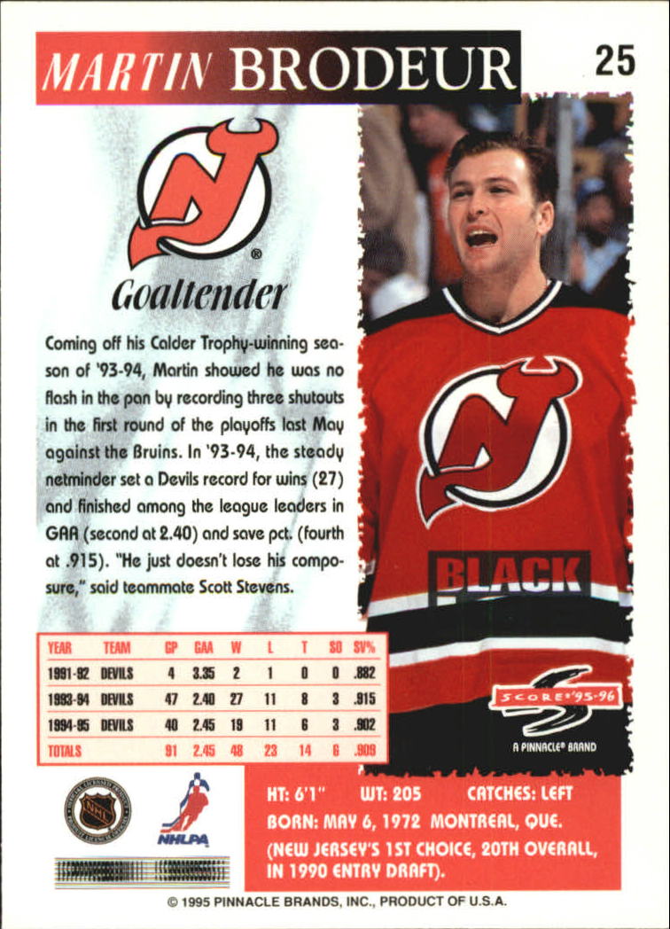 B4531- 1995-96 Score Black Ice Hockey Cards 1-200 -You Pick- 15+ FREE US SHIP - Picture 45 of 349