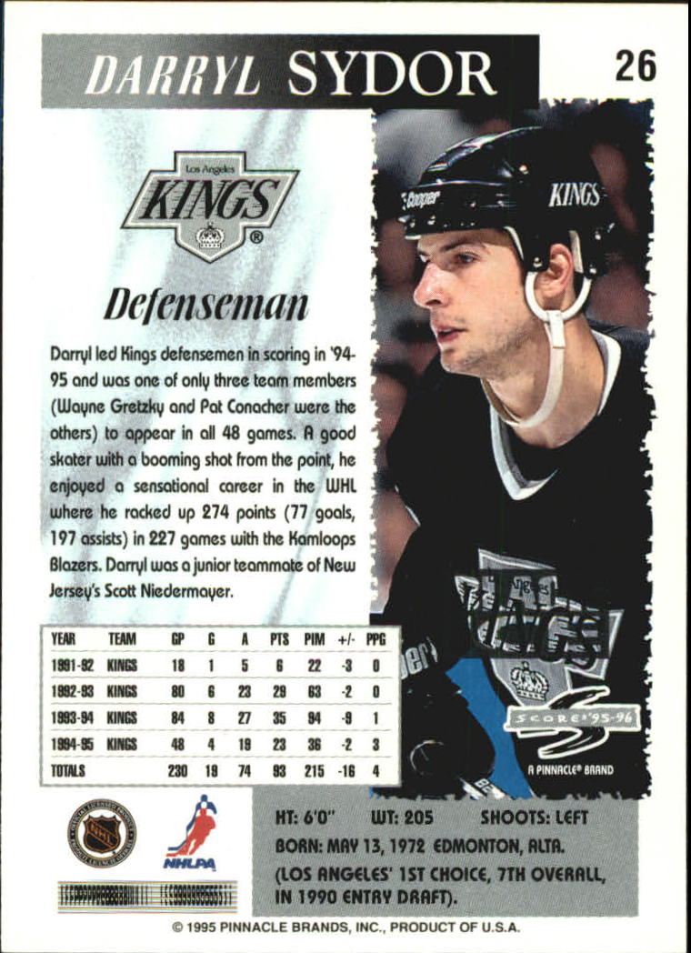 B4531- 1995-96 Score Black Ice Hockey Cards 1-200 -You Pick- 15+ FREE US SHIP - Picture 47 of 349