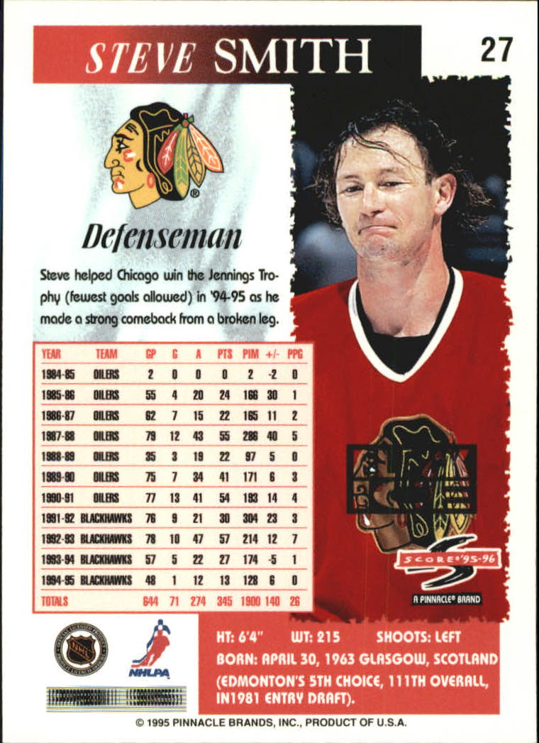 B4531- 1995-96 Score Black Ice Hockey Cards 1-200 -You Pick- 15+ FREE US SHIP - Picture 49 of 349