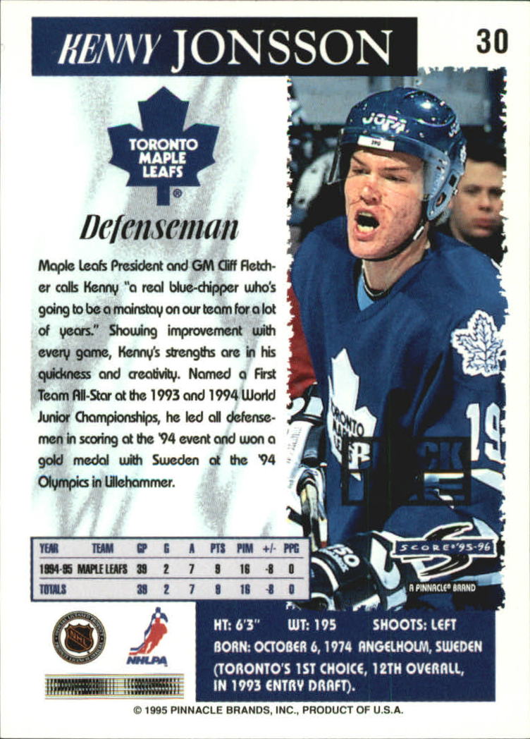 B4531- 1995-96 Score Black Ice Hockey Cards 1-200 -You Pick- 15+ FREE US SHIP - Picture 55 of 349