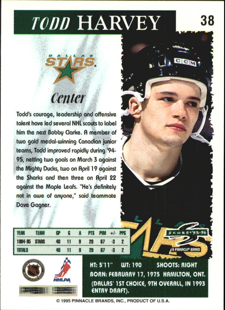 B4531- 1995-96 Score Black Ice Hockey Cards 1-200 -You Pick- 15+ FREE US SHIP - Picture 71 of 349