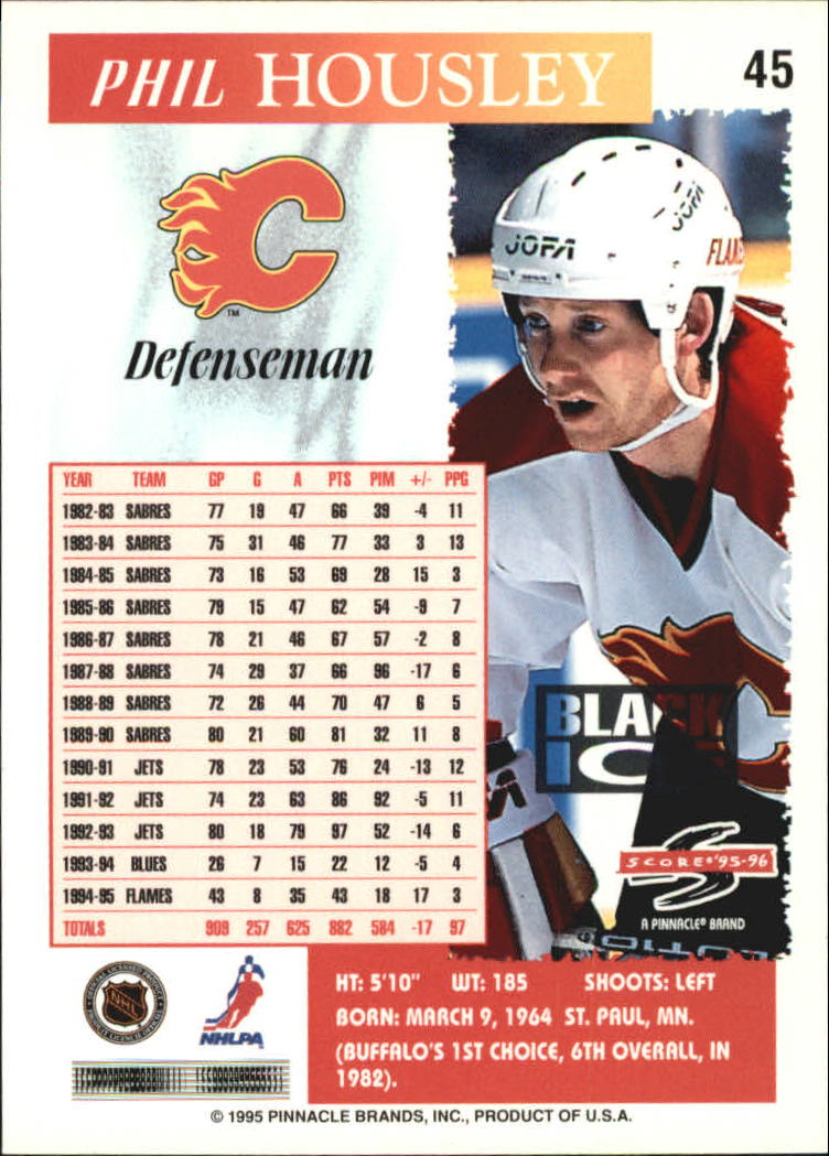 B4531- 1995-96 Score Black Ice Hockey Cards 1-200 -You Pick- 15+ FREE US SHIP - Picture 85 of 349