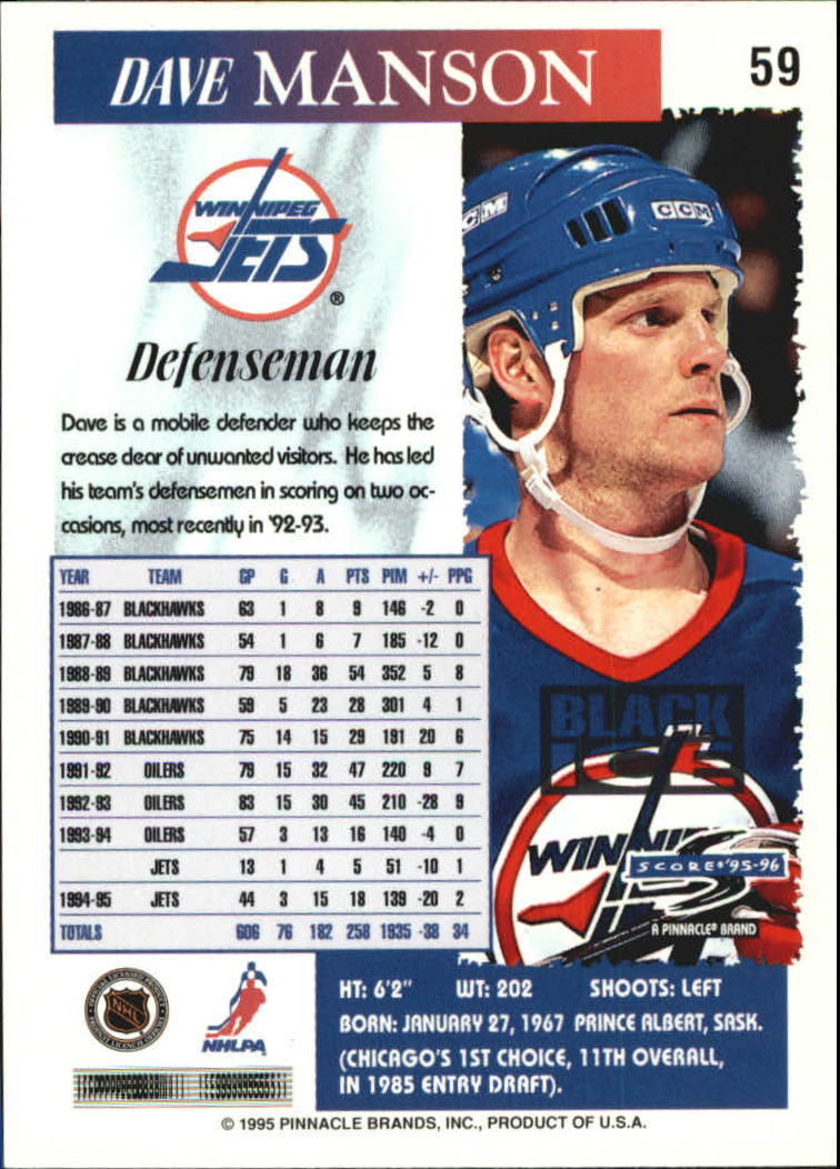 B4531- 1995-96 Score Black Ice Hockey Cards 1-200 -You Pick- 15+ FREE US SHIP - Picture 99 of 349