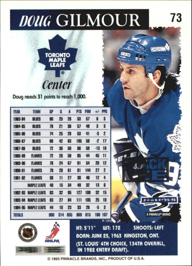 B4531- 1995-96 Score Black Ice Hockey Cards 1-200 -You Pick- 15+ FREE US SHIP - Picture 120 of 349