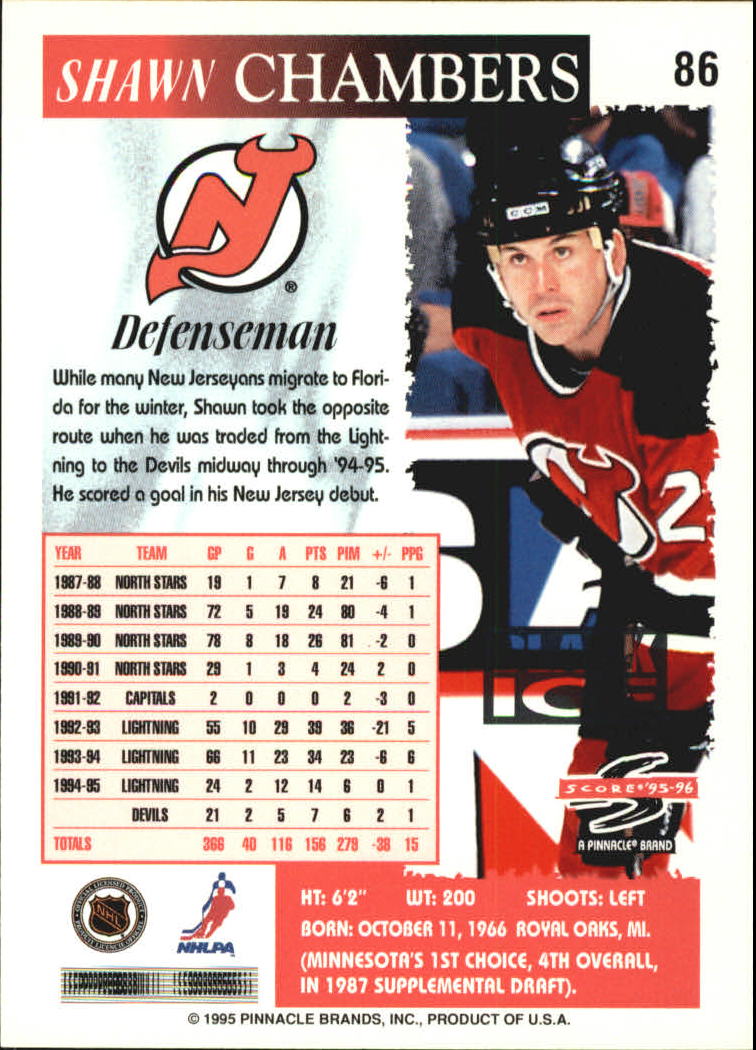 B4531- 1995-96 Score Black Ice Hockey Cards 1-200 -You Pick- 15+ FREE US SHIP - Picture 142 of 349