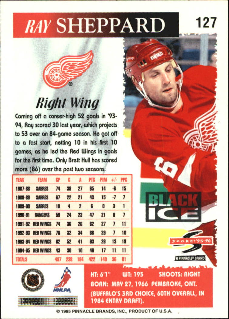 B4531- 1995-96 Score Black Ice Hockey Cards 1-200 -You Pick- 15+ FREE US SHIP - Picture 220 of 349