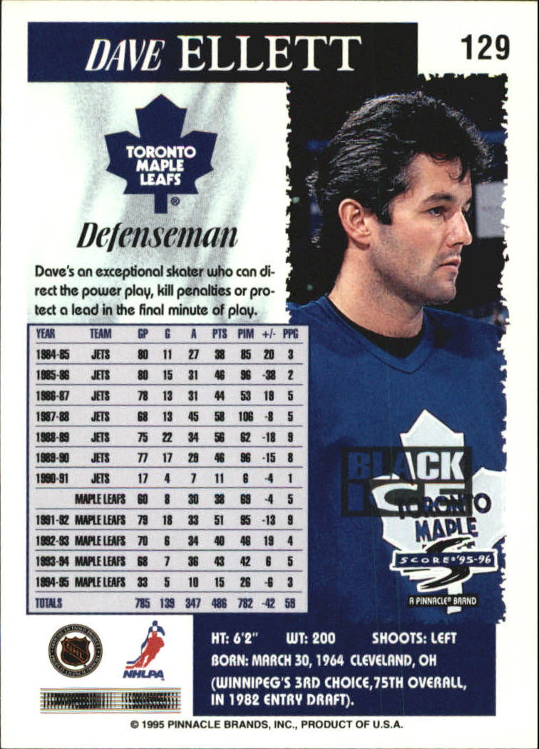 B4531- 1995-96 Score Black Ice Hockey Cards 1-200 -You Pick- 15+ FREE US SHIP - Picture 224 of 349