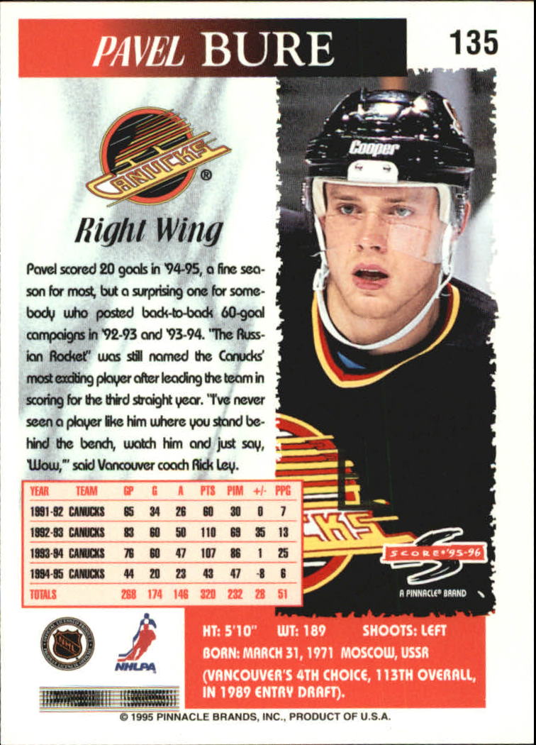 B4531- 1995-96 Score Black Ice Hockey Cards 1-200 -You Pick- 15+ FREE US SHIP - Picture 234 of 349
