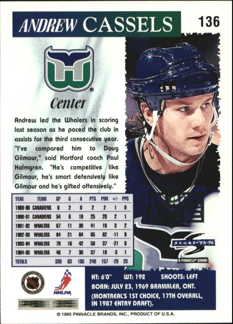 B4531- 1995-96 Score Black Ice Hockey Cards 1-200 -You Pick- 15+ FREE US SHIP - Picture 236 of 349
