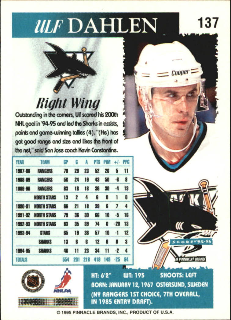 B4531- 1995-96 Score Black Ice Hockey Cards 1-200 -You Pick- 15+ FREE US SHIP - Picture 238 of 349