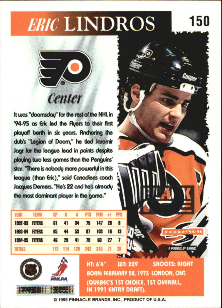 B4531- 1995-96 Score Black Ice Hockey Cards 1-200 -You Pick- 15+ FREE US SHIP - Picture 260 of 349