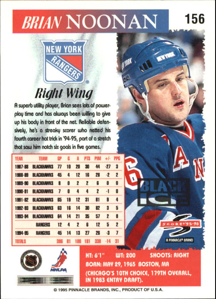 B4531- 1995-96 Score Black Ice Hockey Cards 1-200 -You Pick- 15+ FREE US SHIP - Picture 270 of 349