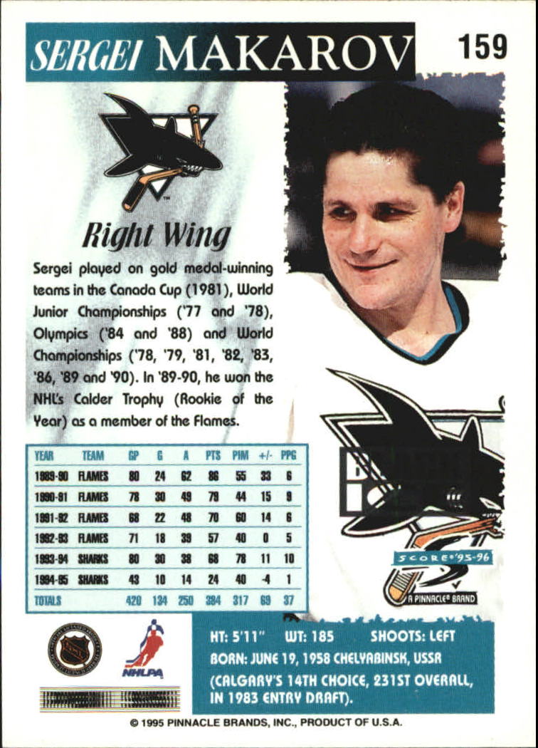 B4531- 1995-96 Score Black Ice Hockey Cards 1-200 -You Pick- 15+ FREE US SHIP - Picture 276 of 349