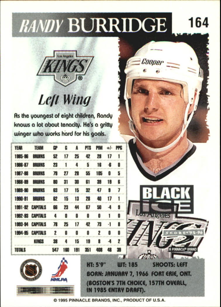 B4531- 1995-96 Score Black Ice Hockey Cards 1-200 -You Pick- 15+ FREE US SHIP - Picture 284 of 349