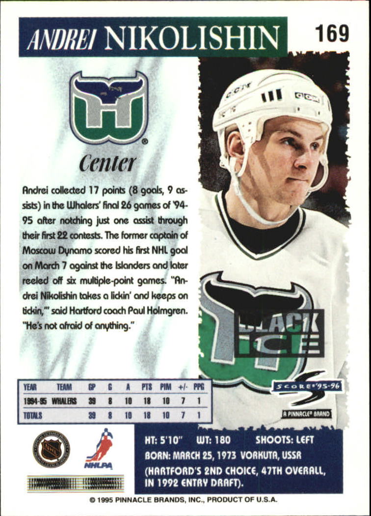 B4531- 1995-96 Score Black Ice Hockey Cards 1-200 -You Pick- 15+ FREE US SHIP - Picture 293 of 349