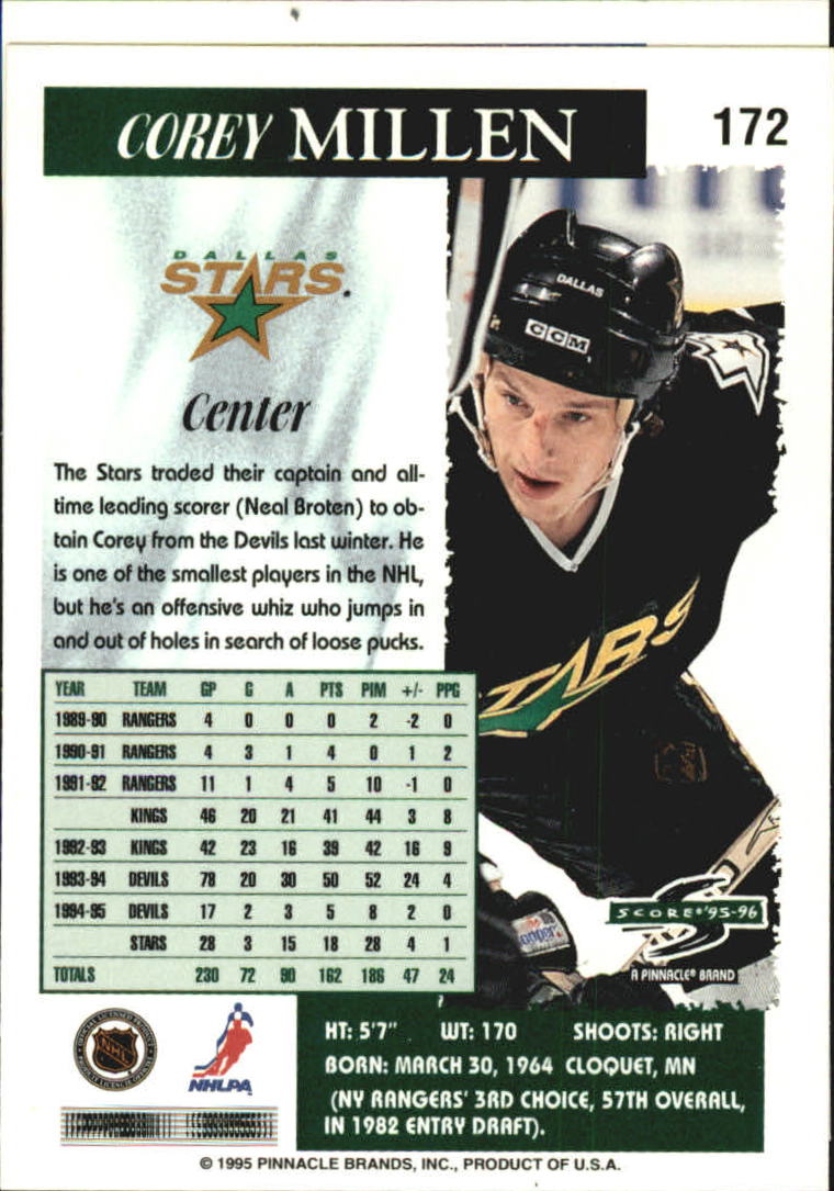 B4531- 1995-96 Score Black Ice Hockey Cards 1-200 -You Pick- 15+ FREE US SHIP - Picture 297 of 349