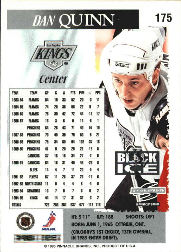 B4531- 1995-96 Score Black Ice Hockey Cards 1-200 -You Pick- 15+ FREE US SHIP - Picture 303 of 349